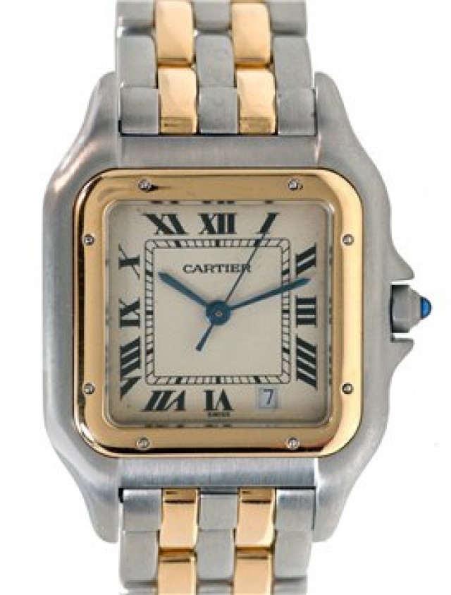 Used Cartier Tank Panthere W25028B6 Gold & Steel